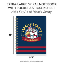 Load image into Gallery viewer, Hello Kitty and Friends Varsity Extra-Large Spiral Notebook