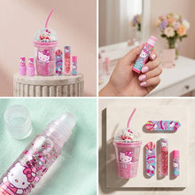 Load image into Gallery viewer, Hello Kitty Cosmetics in Pink Tumbler