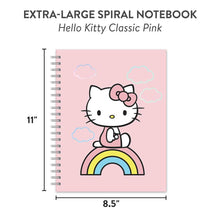 Load image into Gallery viewer, Hello Kitty Classic Pink Extra Large Spiral Notebook