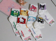 Load image into Gallery viewer, Sanrio New 7Days Ankle line Soft Socks: KeroKero keroppi
