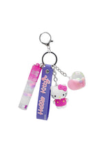 Load image into Gallery viewer, Hello Kitty Lip Roller Keychain with Charms