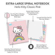 Load image into Gallery viewer, Hello Kitty Classic Pink Extra Large Spiral Notebook