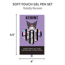 Load image into Gallery viewer, Sanrio Totally Kuromi™ Soft-Touch Gel Pen Set