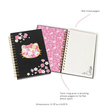 Load image into Gallery viewer, Hello Kitty® Cherry Blossoms Medium Spiral Notebook