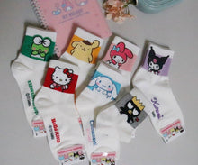 Load image into Gallery viewer, Sanrio New 7Days Ankle line Soft Socks: KeroKero keroppi