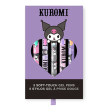 Load image into Gallery viewer, Sanrio Totally Kuromi™ Soft-Touch Gel Pen Set