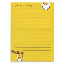 Load image into Gallery viewer, Gudetama Gude Things Are Coming Notepad