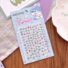 Load image into Gallery viewer, Adorable Cartoon Nail Art Stickers for Kids - Princess Themed: 6-KT Cat