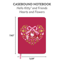 Load image into Gallery viewer, Hello Kitty & Friends Hearts and Flowers Casebound Notebook