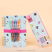 Load image into Gallery viewer, Hello Kitty and Friends Blue Grid Pencil Case