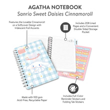 Load image into Gallery viewer, Sanrio Sweet Daisies Cinnamoroll™ Agatha Lined Notebook