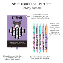 Load image into Gallery viewer, Sanrio Totally Kuromi™ Soft-Touch Gel Pen Set