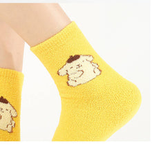 Load image into Gallery viewer, Sanrio Characters ultra-soft cozy warm Sleeping Socks: Hello Kitty (Hot Pink)
