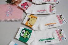 Load image into Gallery viewer, Sanrio New 7Days Ankle line Soft Socks: KeroKero keroppi

