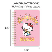 Load image into Gallery viewer, Hello Kitty College Letters Agatha Notebook
