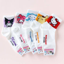 Load image into Gallery viewer, Sanrio New 7Days Ankle line Soft Socks: Hello Kitty

