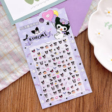 Load image into Gallery viewer, Adorable Cartoon Nail Art Stickers for Kids - Princess Themed: 6-KT Cat
