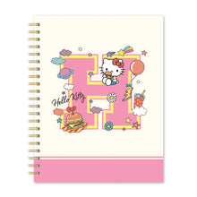 Load image into Gallery viewer, Hello Kitty College Letters Extra Large Spiral Notebook
