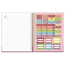 Load image into Gallery viewer, Hello Kitty College Letters Extra Large Spiral Notebook
