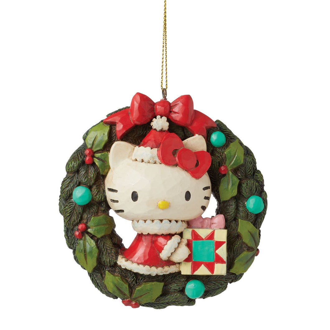 HELLO KITTY WREATH ORNAMENT