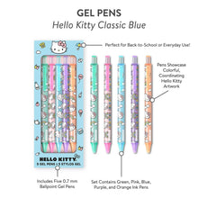 Load image into Gallery viewer, Hello Kitty Classic Blue Gel Pens
