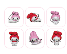 Load image into Gallery viewer, My Melody &amp; Kuromi 3D Mystery Keychain Collection

