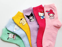 Load image into Gallery viewer, Sanrio Characters ultra-soft cozy warm Sleeping Socks: Hello Kitty (Hot Pink)
