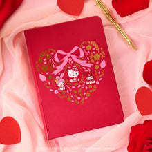 Load image into Gallery viewer, Hello Kitty &amp; Friends Hearts and Flowers Casebound Notebook
