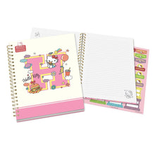 Load image into Gallery viewer, Hello Kitty College Letters Extra Large Spiral Notebook
