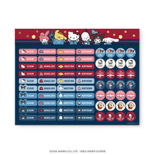 Load image into Gallery viewer, Hello Kitty and Friends Varsity Weekly Desk Pad
