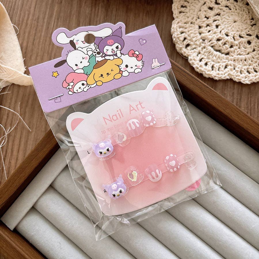 Cartoon Character Nail Art Stickers for Kids - Cute Pastel Designs: 1 ...