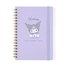 Load image into Gallery viewer, Kuromi Lined Notebook (Elastic Closure)
